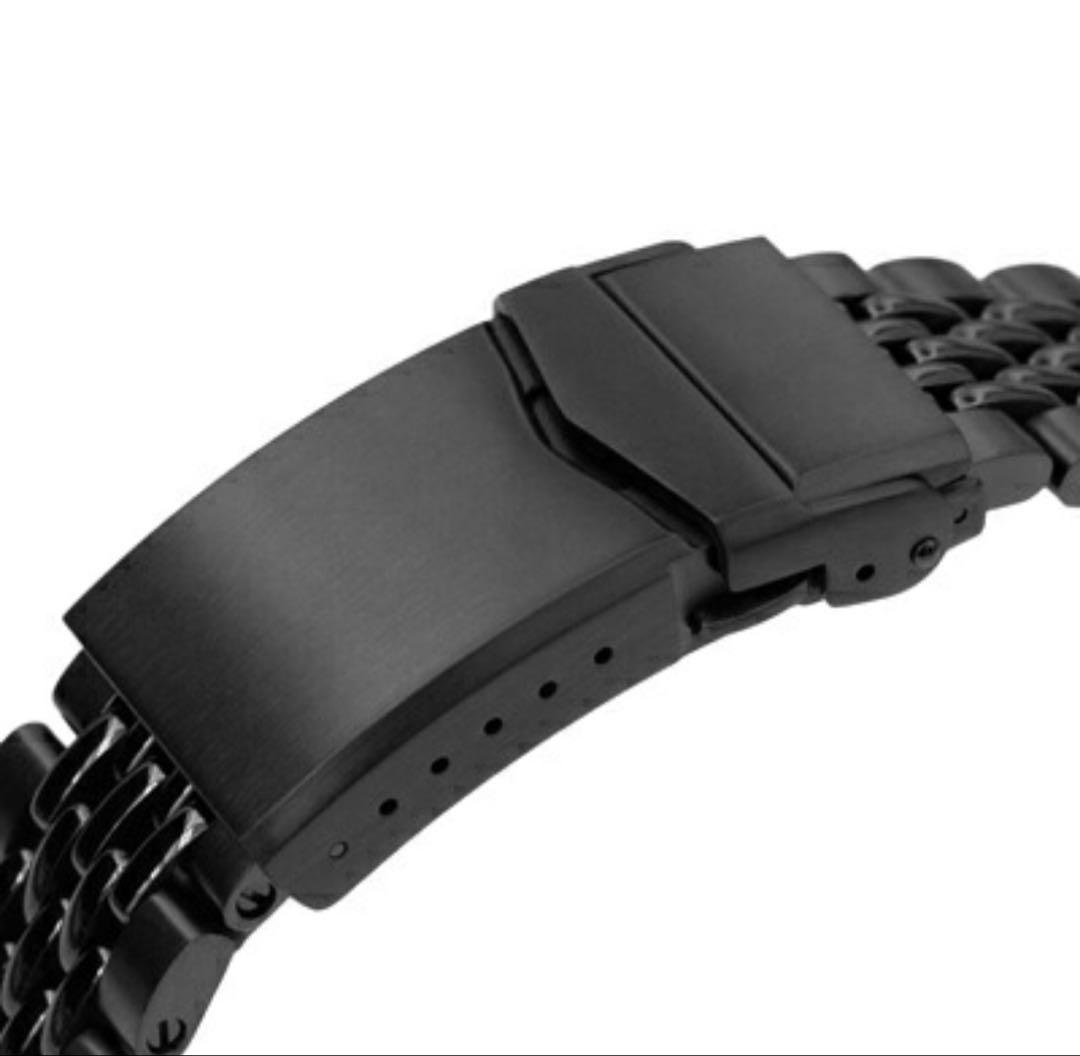 タイコノート20mm MIL-TAT Goma BOR DLCステンレスベルト