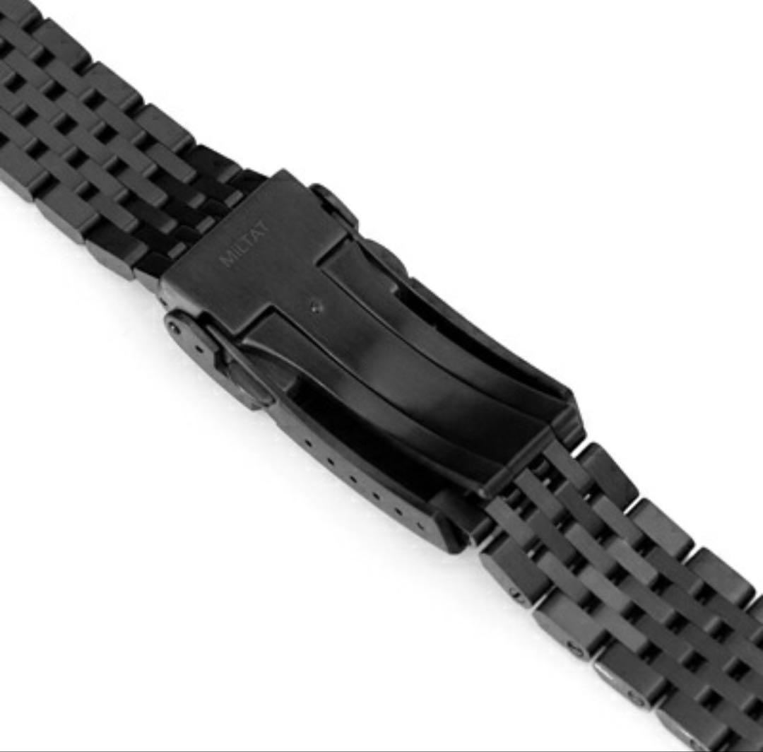 タイコノート20mm MIL-TAT Goma BOR DLCステンレスベルト