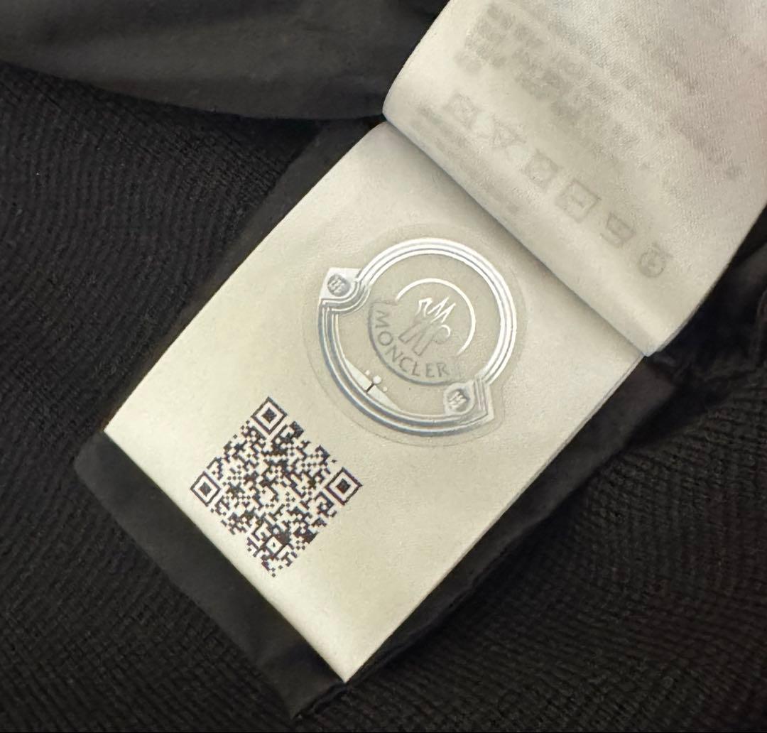 極美品MONCLER \"CARDIGAN TRICOT\" ブラック L 確実正規