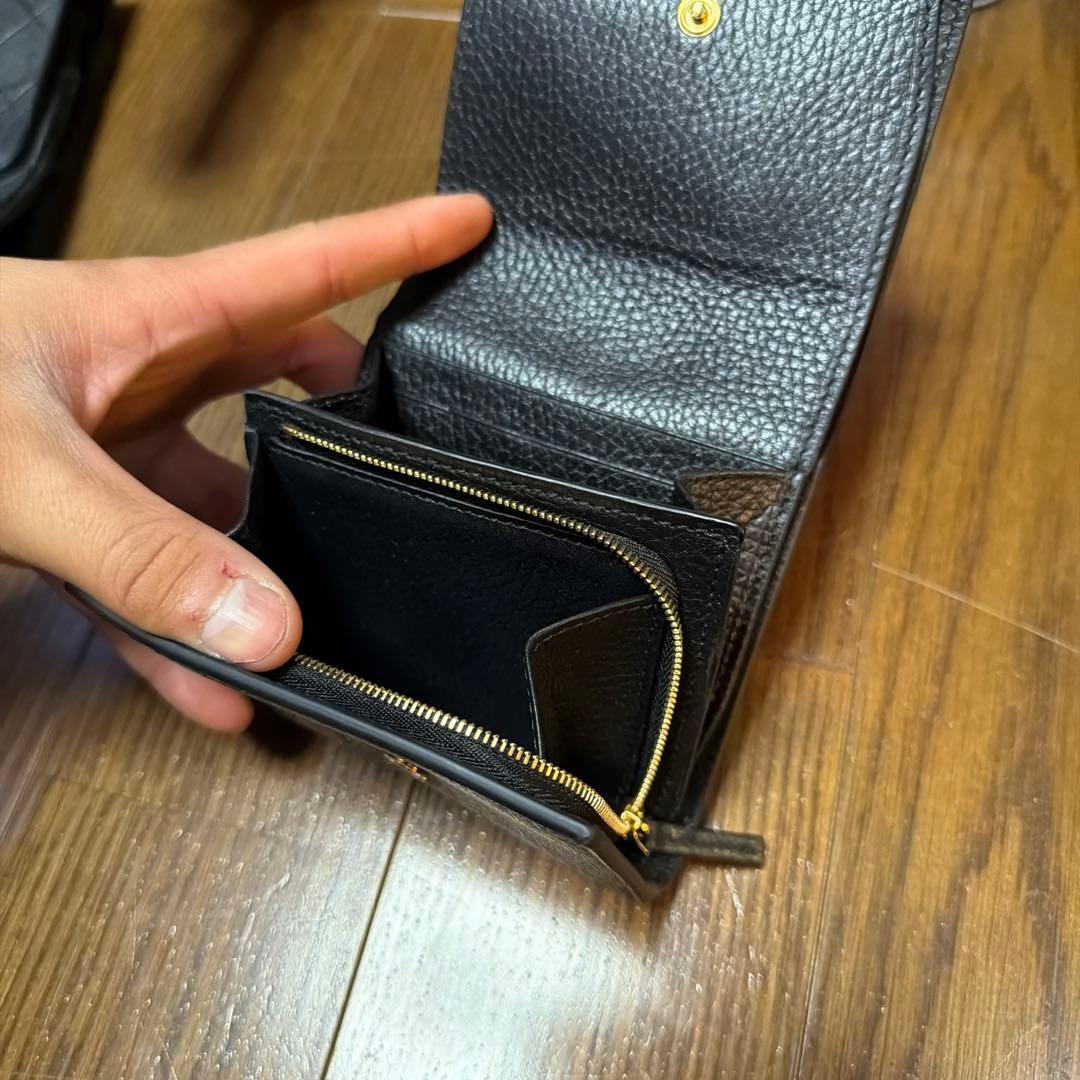 ダブルG バイカラー ミディアム ウォレット
