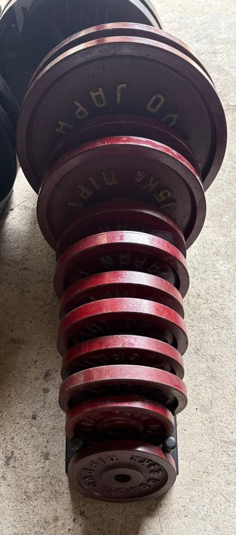 nippyo プレート　120kgセット　ホームジム　ダンベル　アイロテック