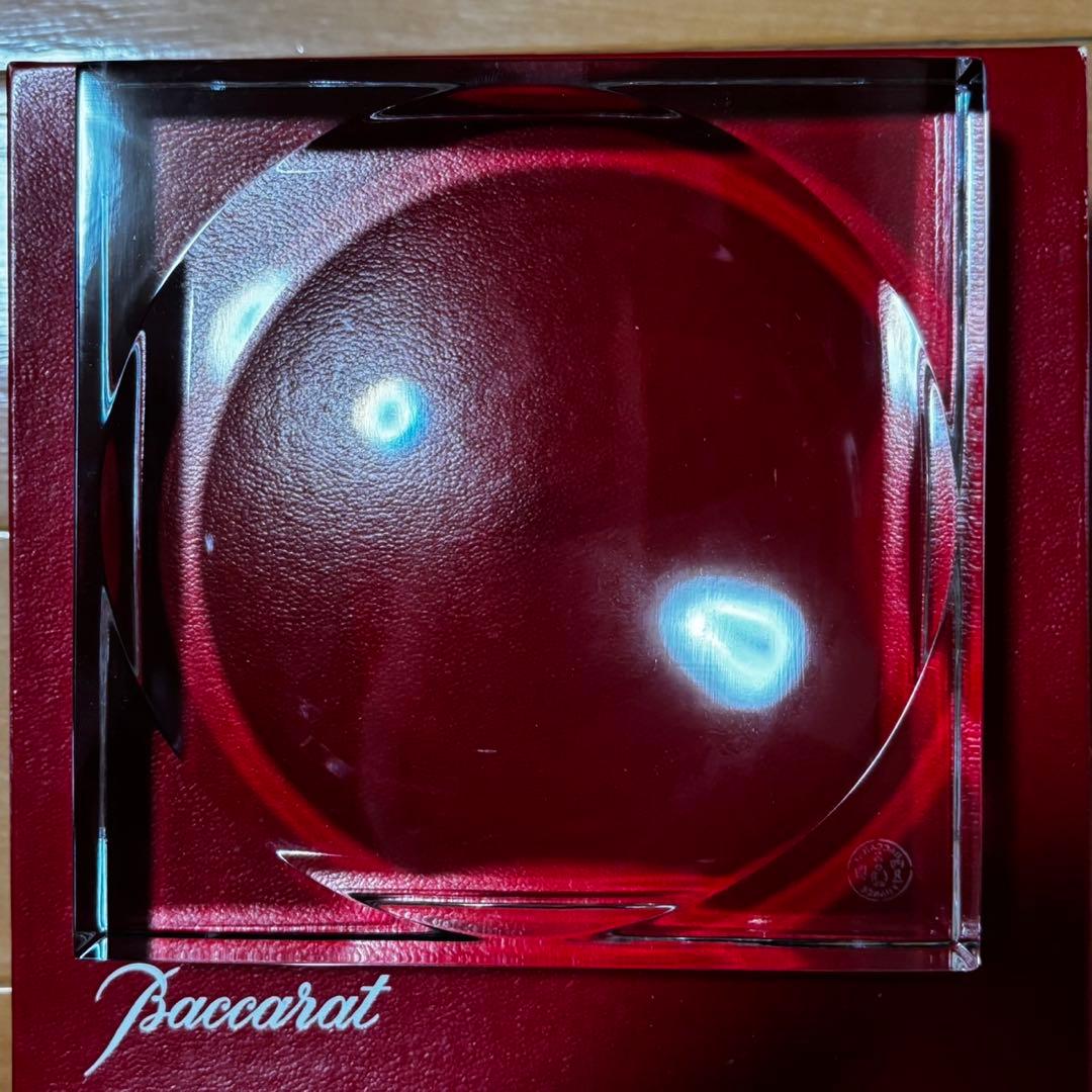 未使用 バカラ スクエア アシュトレイ 灰皿 置物 箱入り