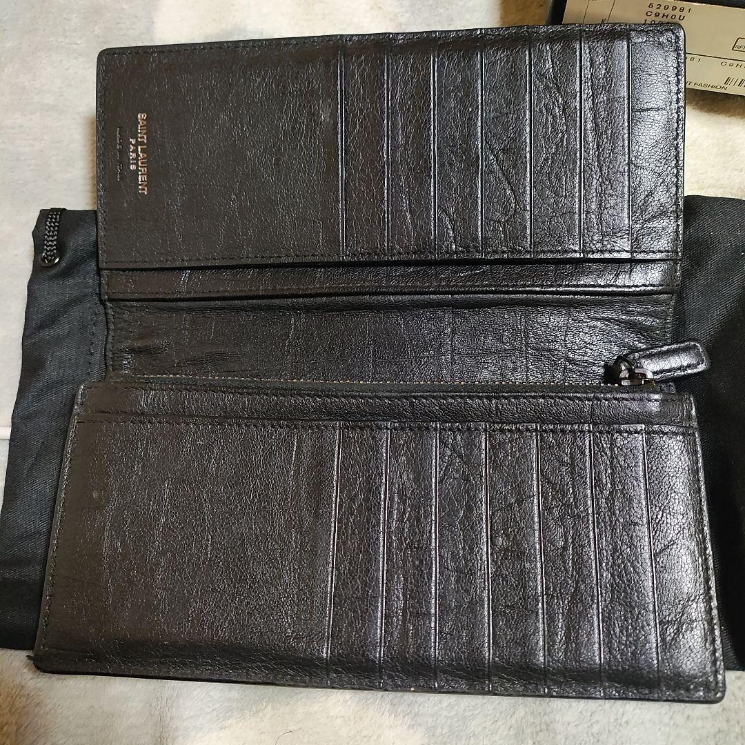 SAINT LAURENT ブラック長財布