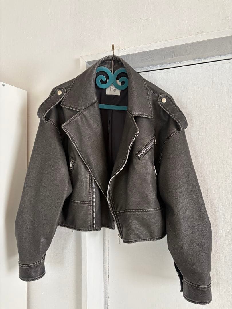 searoomlynn Vintage ECOレザーライダースジャケット
