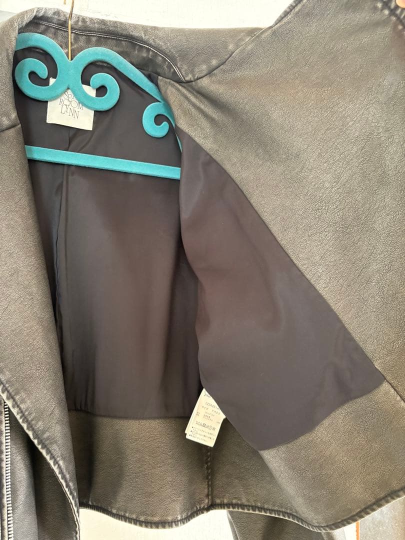 searoomlynn Vintage ECOレザーライダースジャケット