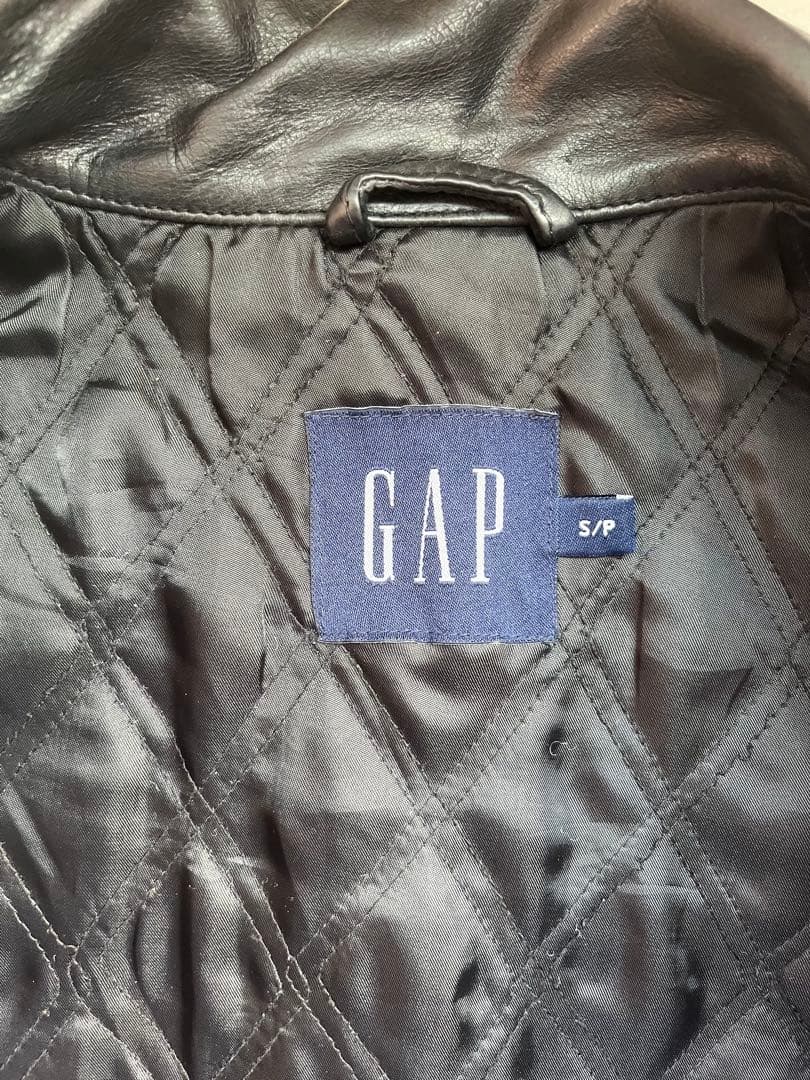 90's old gap 野村訓市着用 レザー カーコート Sサイズ 黒
