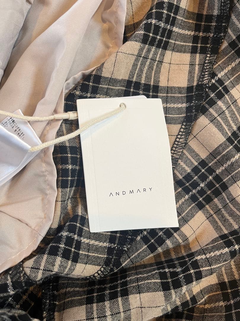 ワンピース andmary Cecilycheck longdress