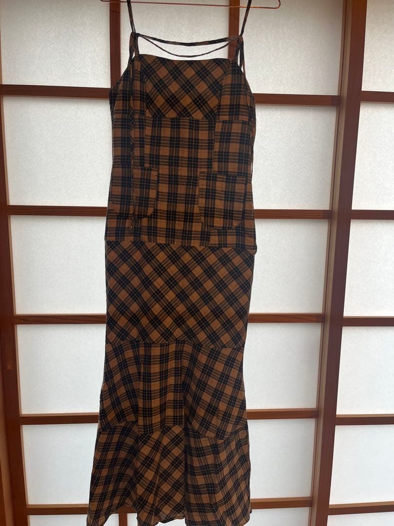 ワンピース andmary Cecilycheck longdress