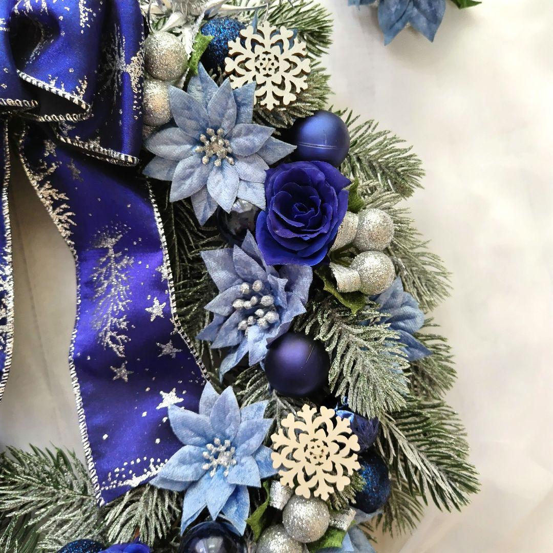 【9月限定価格】ポインセチアとローズのSpecial Christmasリース