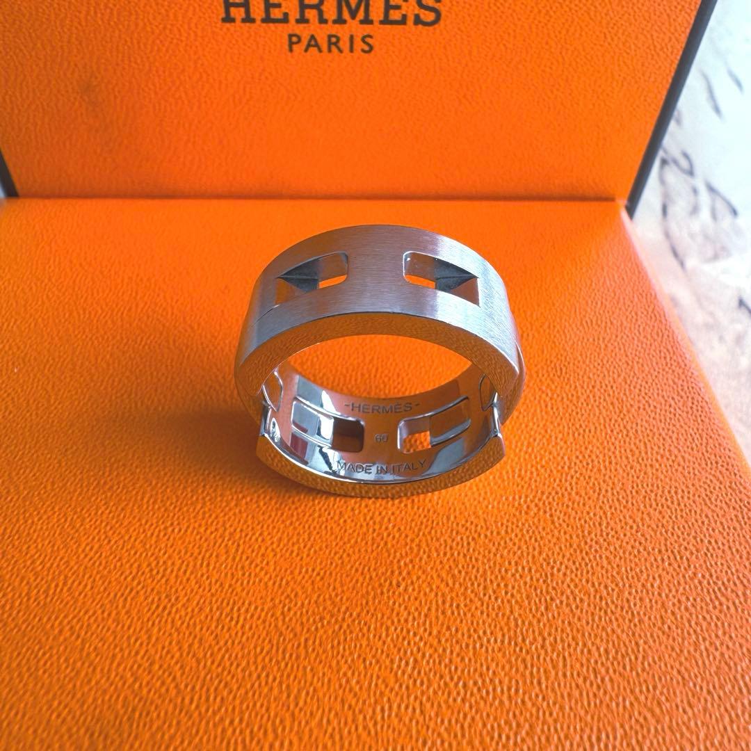 希少 HERMES Turbo リング 60サイズ メンズ 指輪