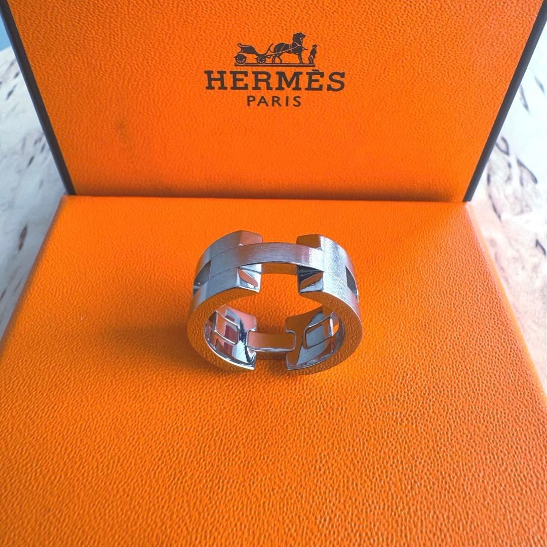 希少 HERMES Turbo リング 60サイズ メンズ 指輪
