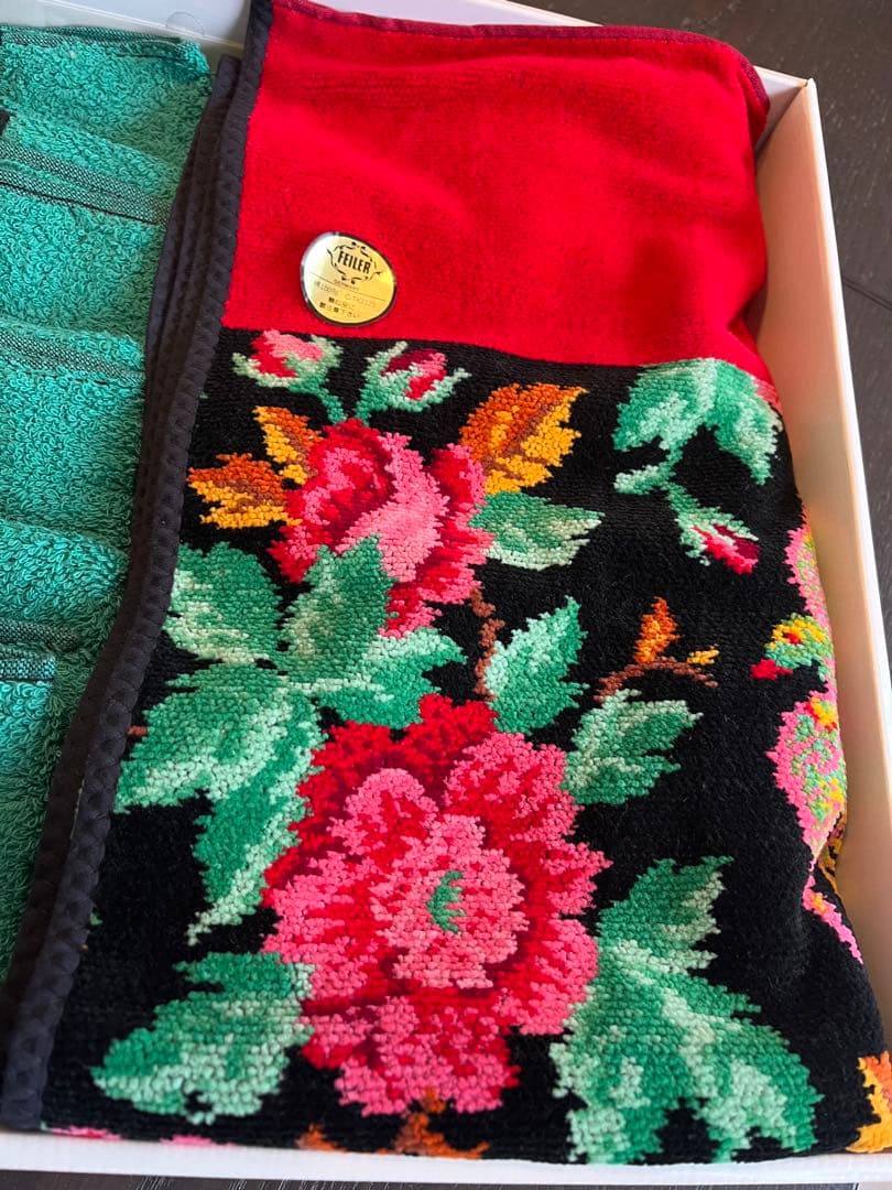 フェイラー花柄刺繍タオルセット 7枚入り