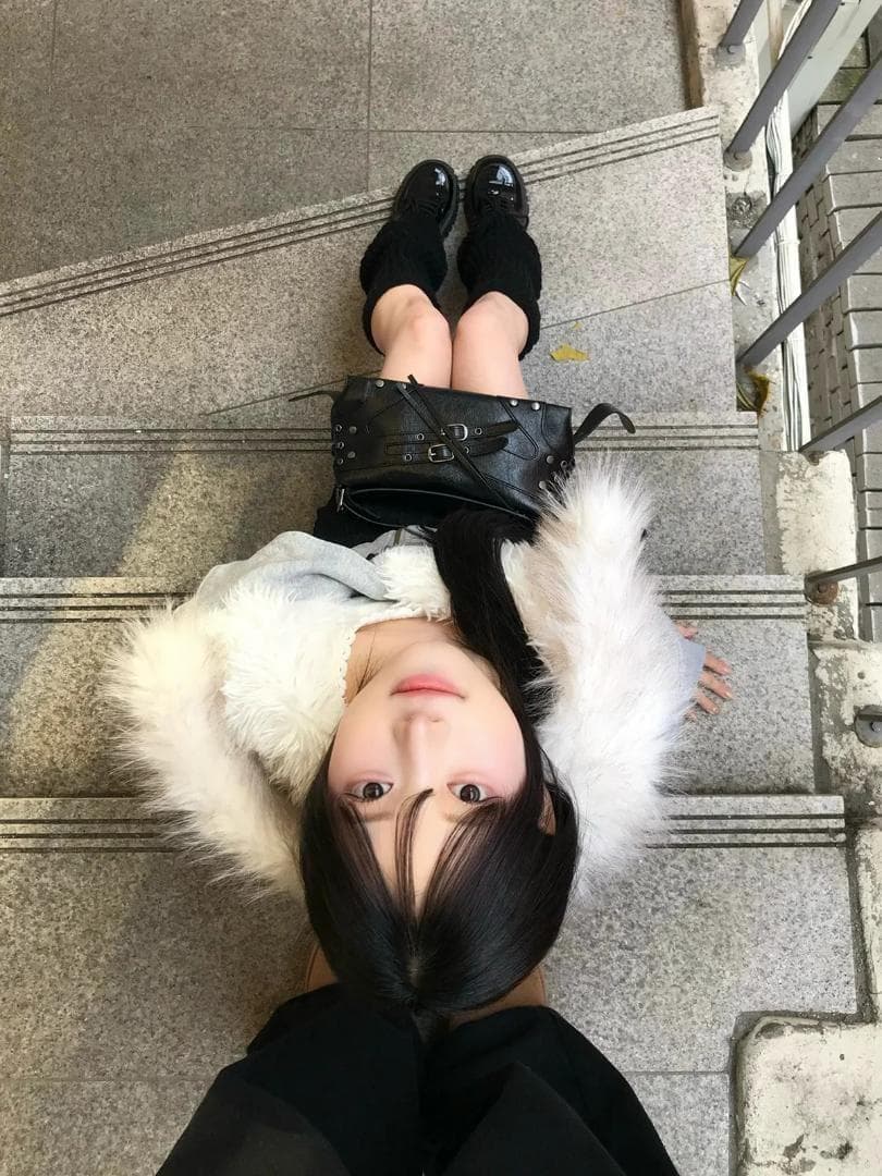 ^^♡さん専用 ファータッチフーディーライダースジャケット　ホワイト