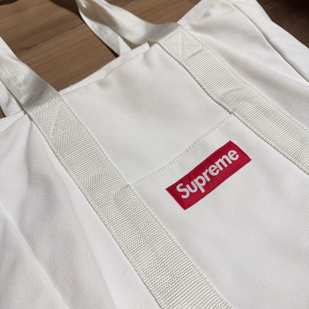 supreme 2020fw Canvas Tote キャンバス トート 白