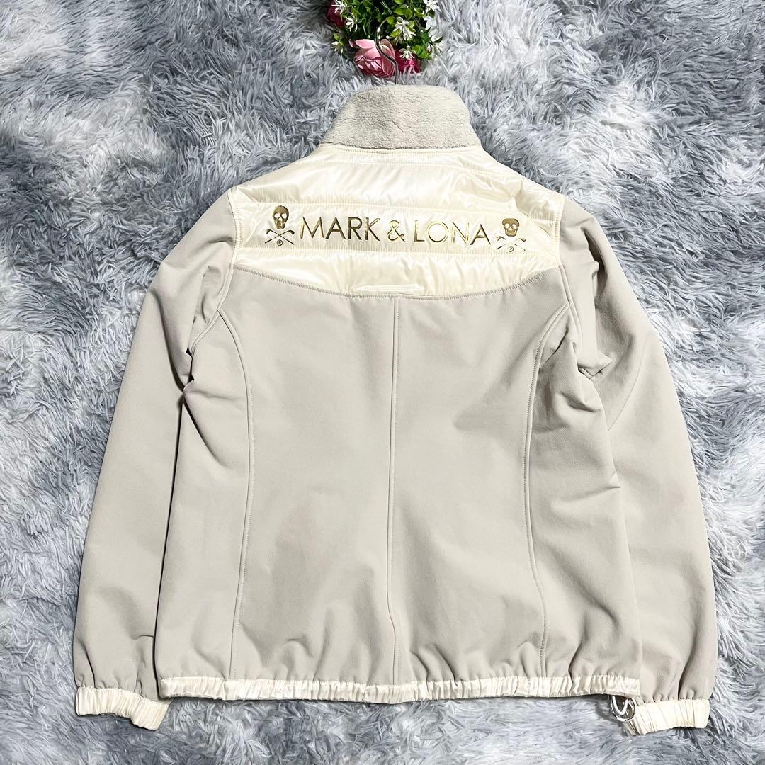 MARK&LONA 中綿フリースジャケット　ナイロン　切替　ブルゾン　38