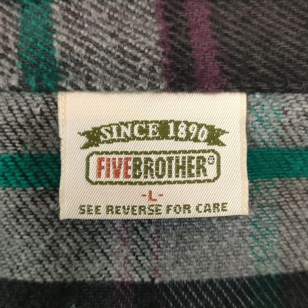 90s FIVE BROTHER ファイブブラザー USA ヘビネル シャツ