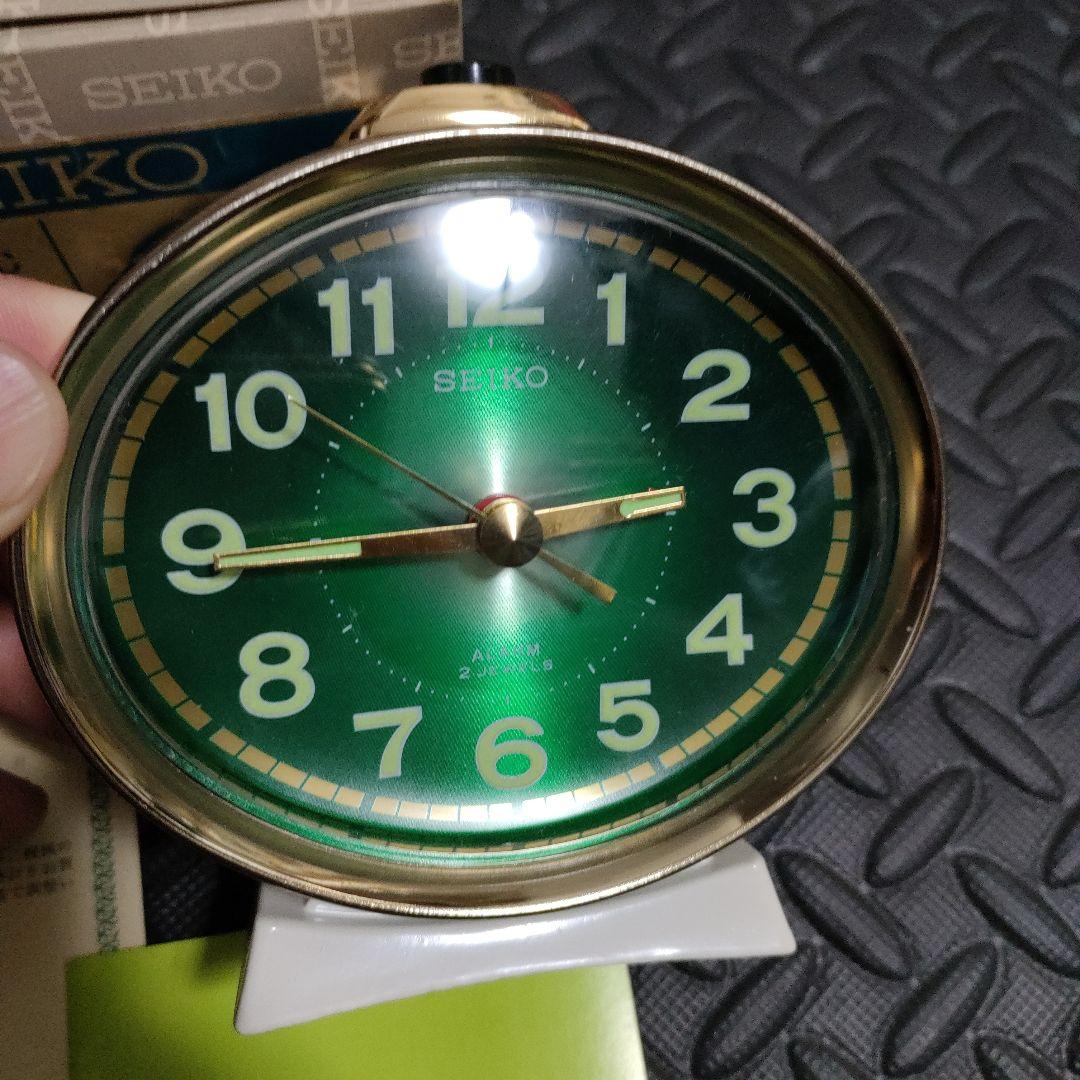当時物　セイコー　目覚まし　SEIKO 置時計 ゼンマイ　昭和レトロ