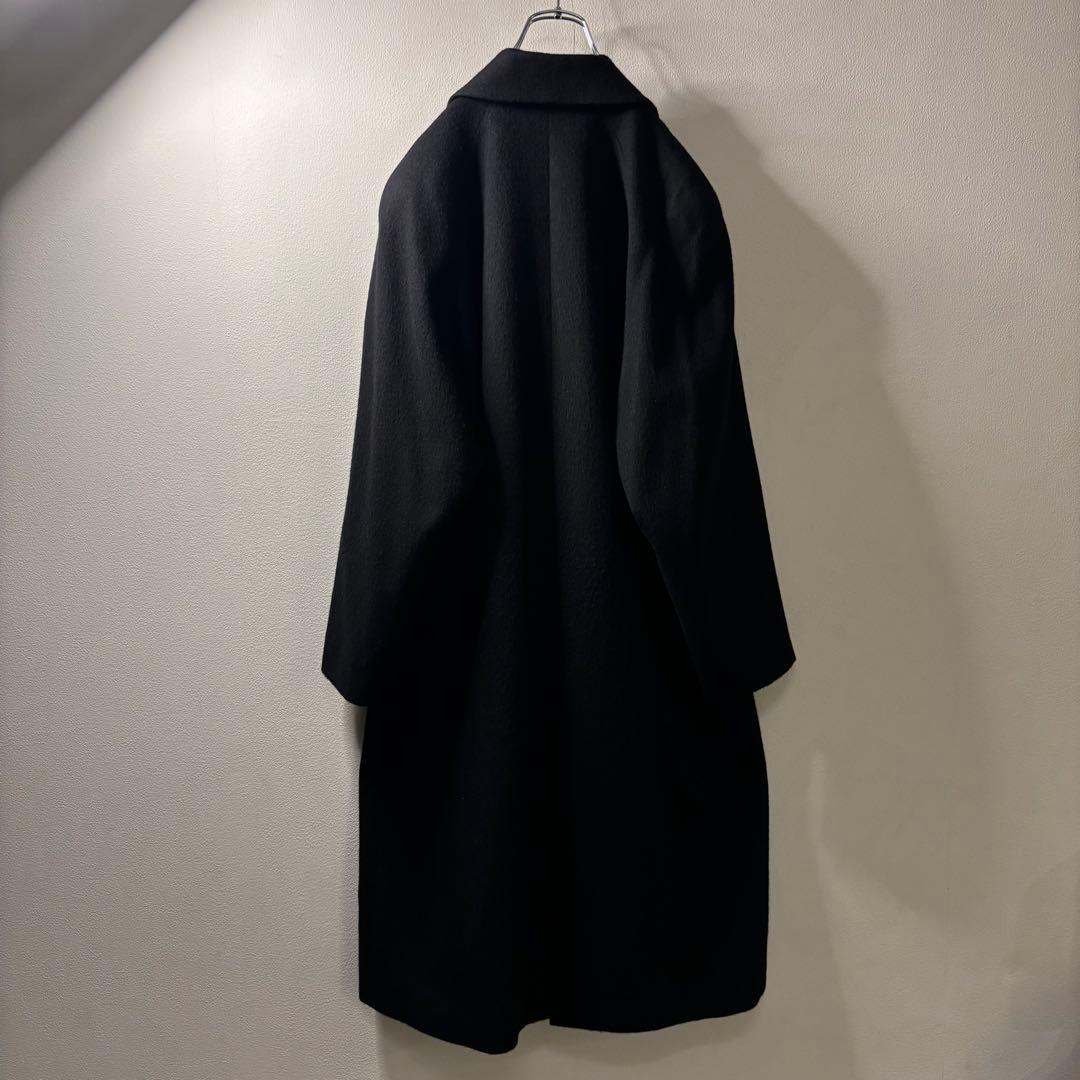カシミヤ 100 90's vintage オーバーサイズ チェスターコート 黒