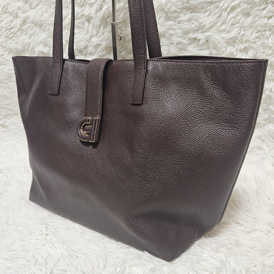 【美品　保存袋付】コールハーン　トートバッグ　現行　シボ革　シンプリー　大容量