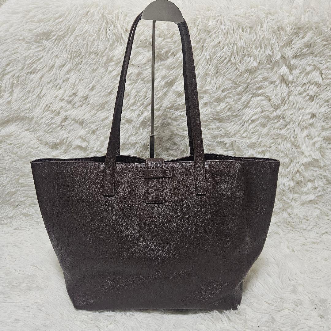 【美品　保存袋付】コールハーン　トートバッグ　現行　シボ革　シンプリー　大容量