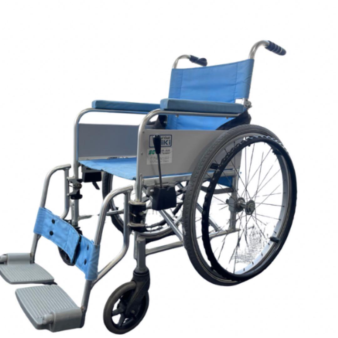 MiKi 車椅子 中古 軽量タイプ ブレーキ付き 介助式