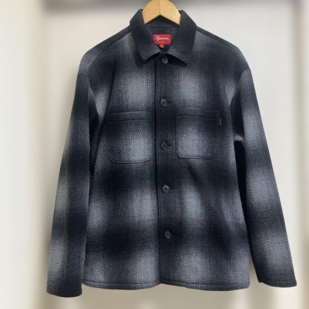 supreme shadow plaid fleece shirts 美品