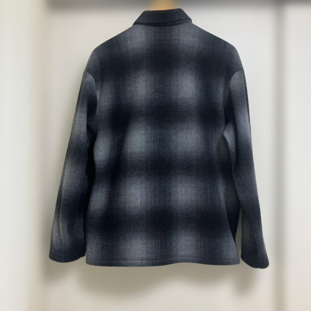 supreme shadow plaid fleece shirts 美品