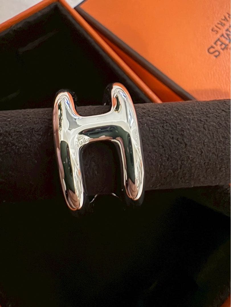 新品未使用 HERMES オスモズ PM 58 リング シルバー