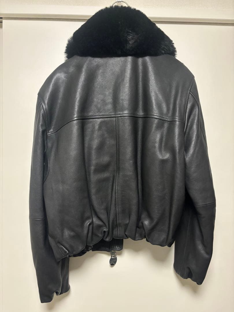 ディーゼル　2way ファー　シングル　羊革　ラムレザー　ライダースジャケット