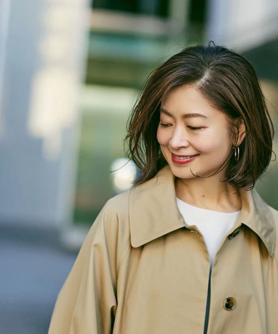 定価3.9万円 三尋木奈保×ROPE' ステンカラーコート 36