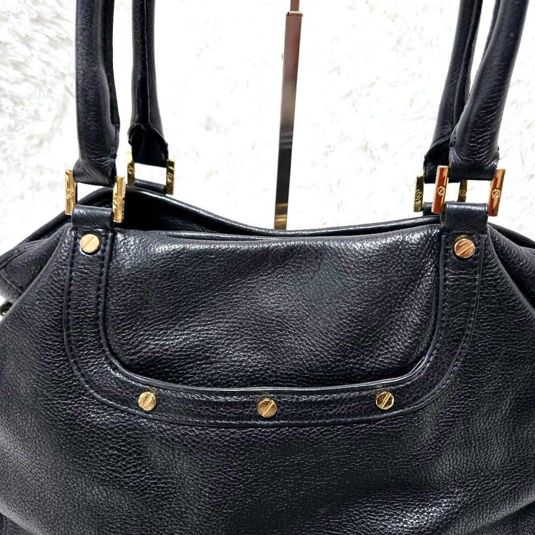 限定値下☆Tory Burch トリーバーチ レザー 2way 黒 ゴールド金具