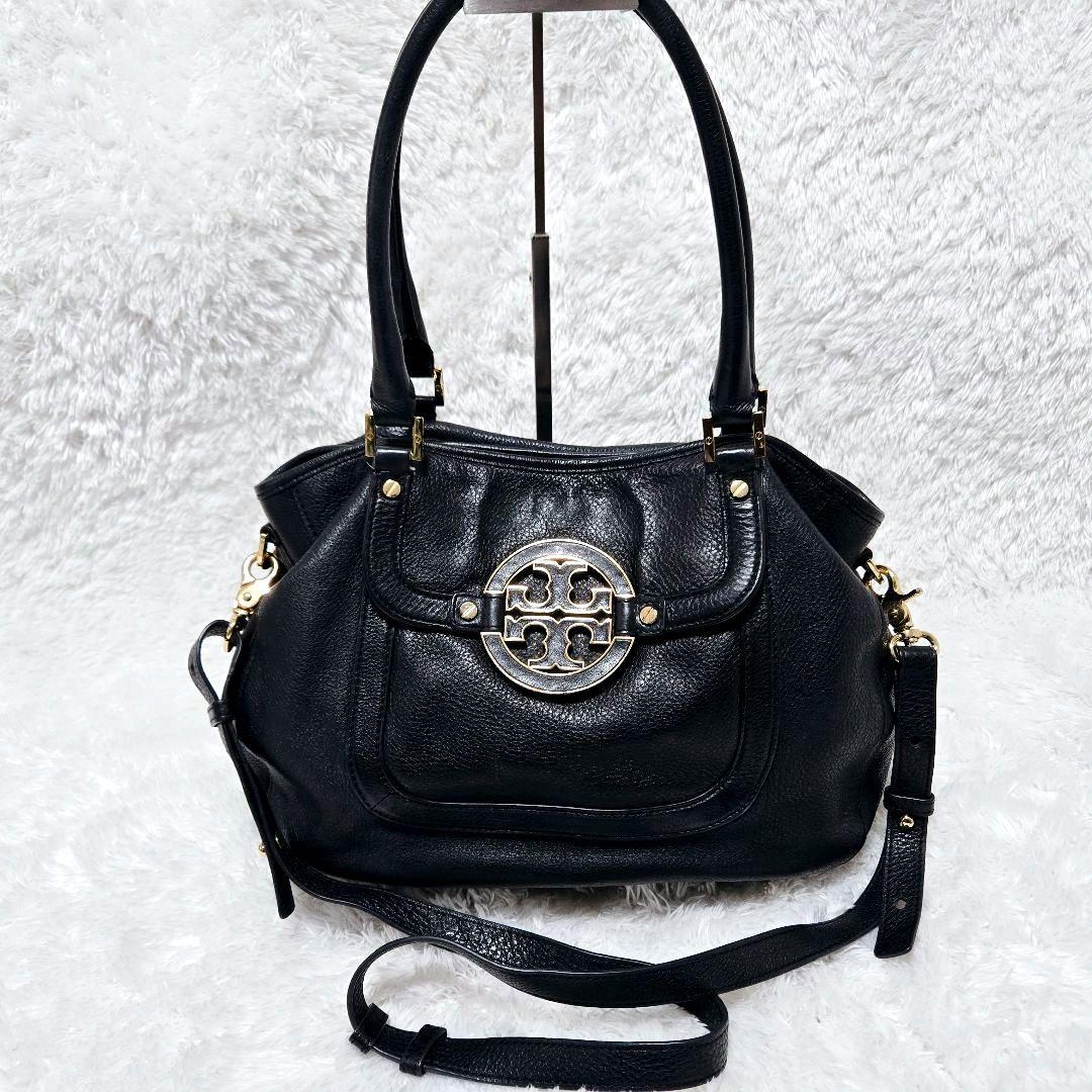 限定値下☆Tory Burch トリーバーチ レザー 2way 黒 ゴールド金具