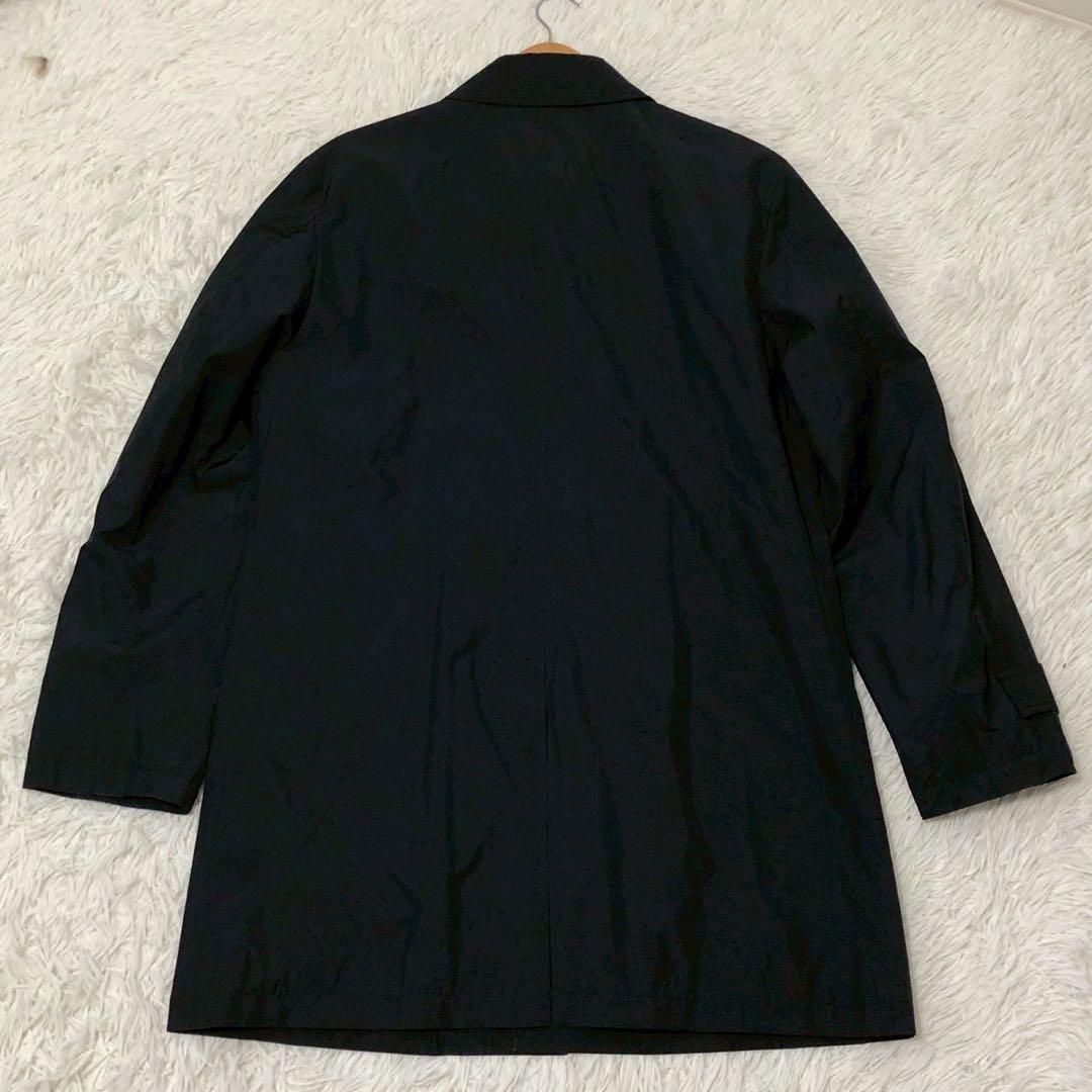 良品◎ノバチェック◎Burberry Black Label ステンカラーコート