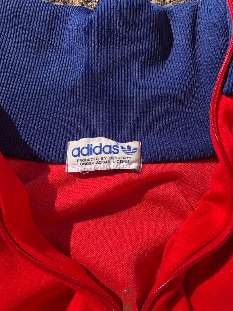 80's adidas アディダス トラックジャケット デサント製