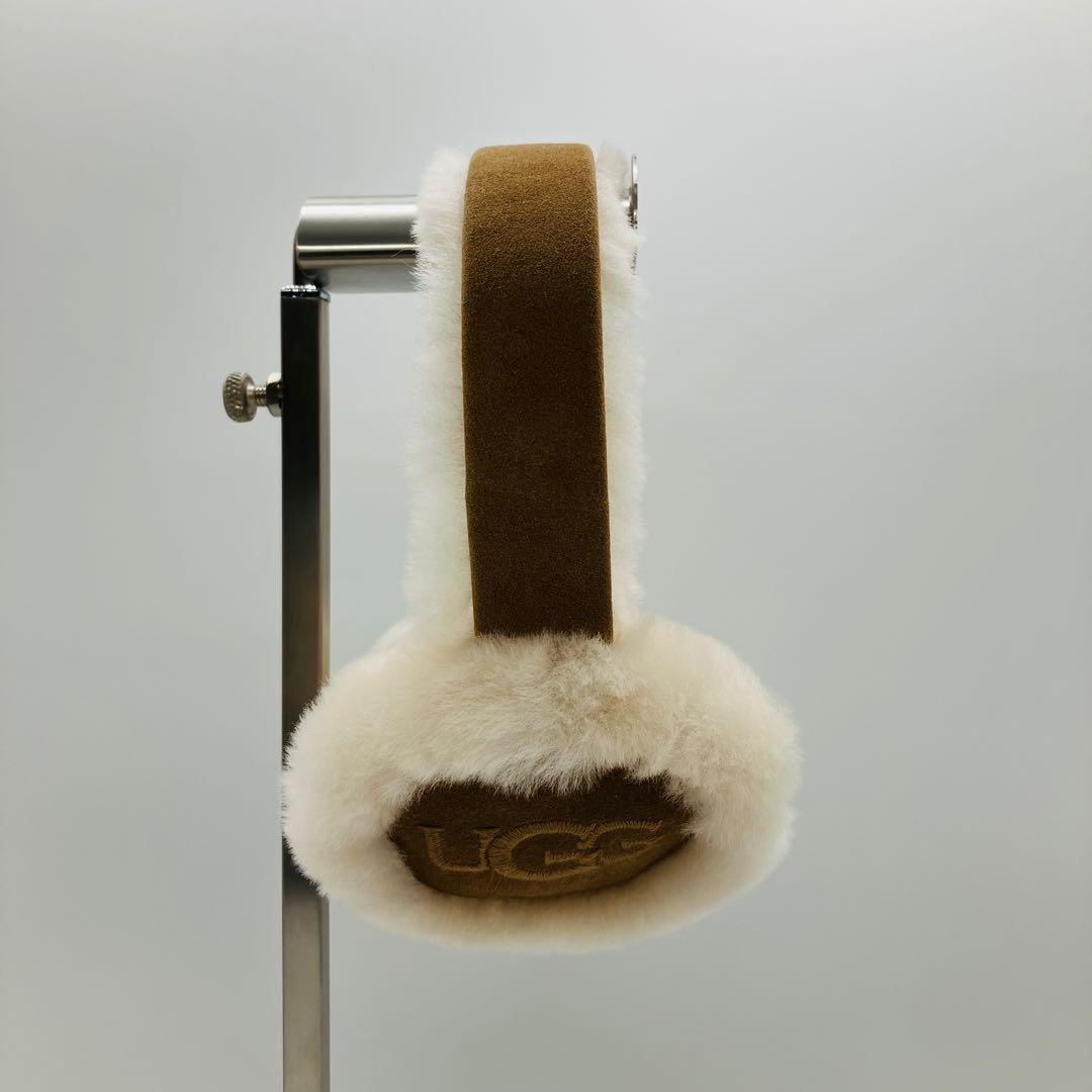 1391 極美品　ugg イヤーマフ　耳あて　チェスナット　ベージュ　ホワイト