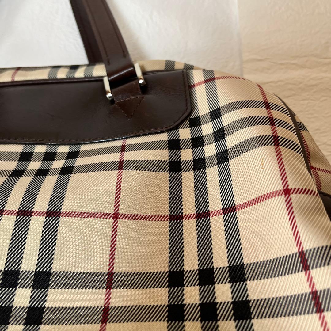 【美品】BURBERRY バーバリー　チェック柄 ボストンバッグ