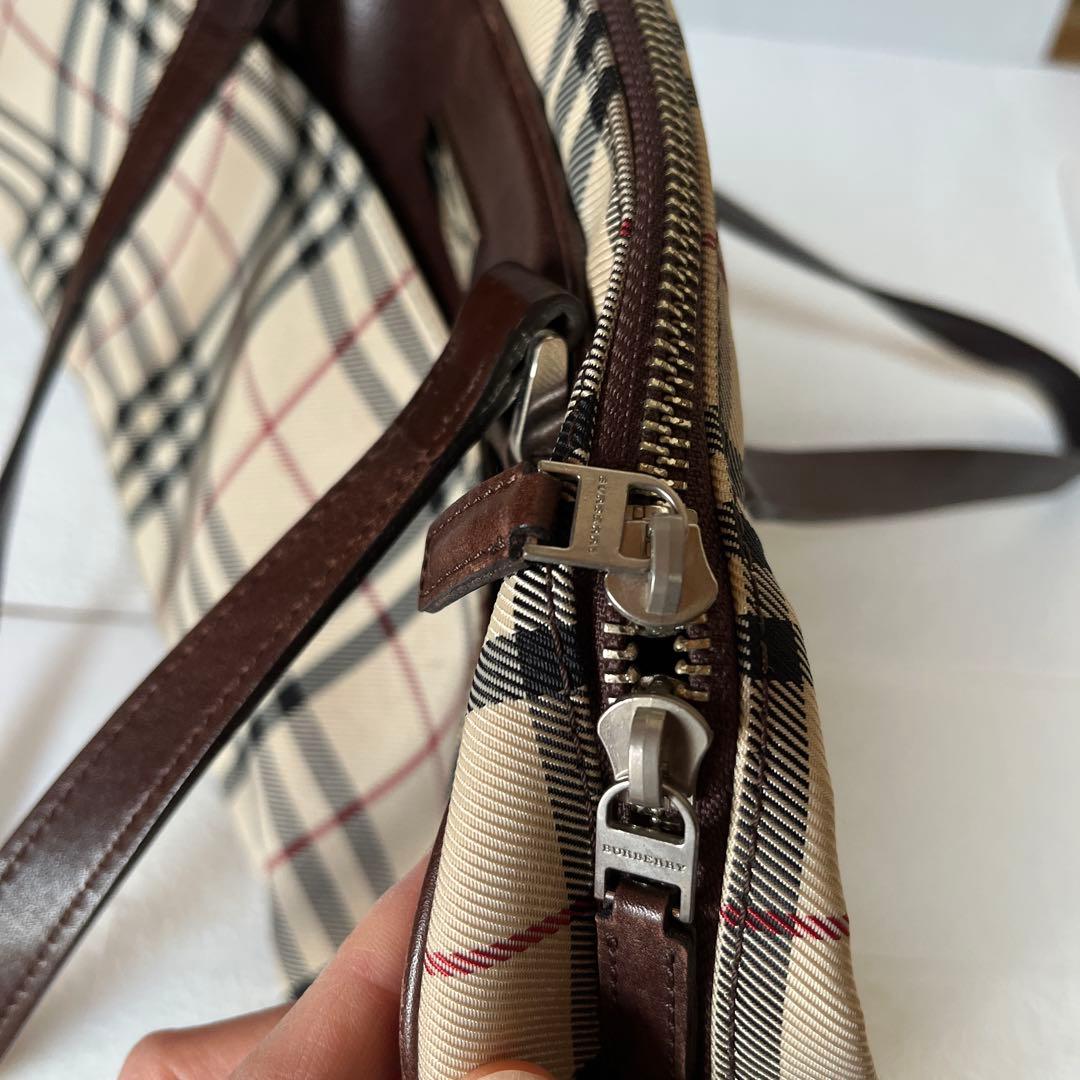 【美品】BURBERRY バーバリー　チェック柄 ボストンバッグ