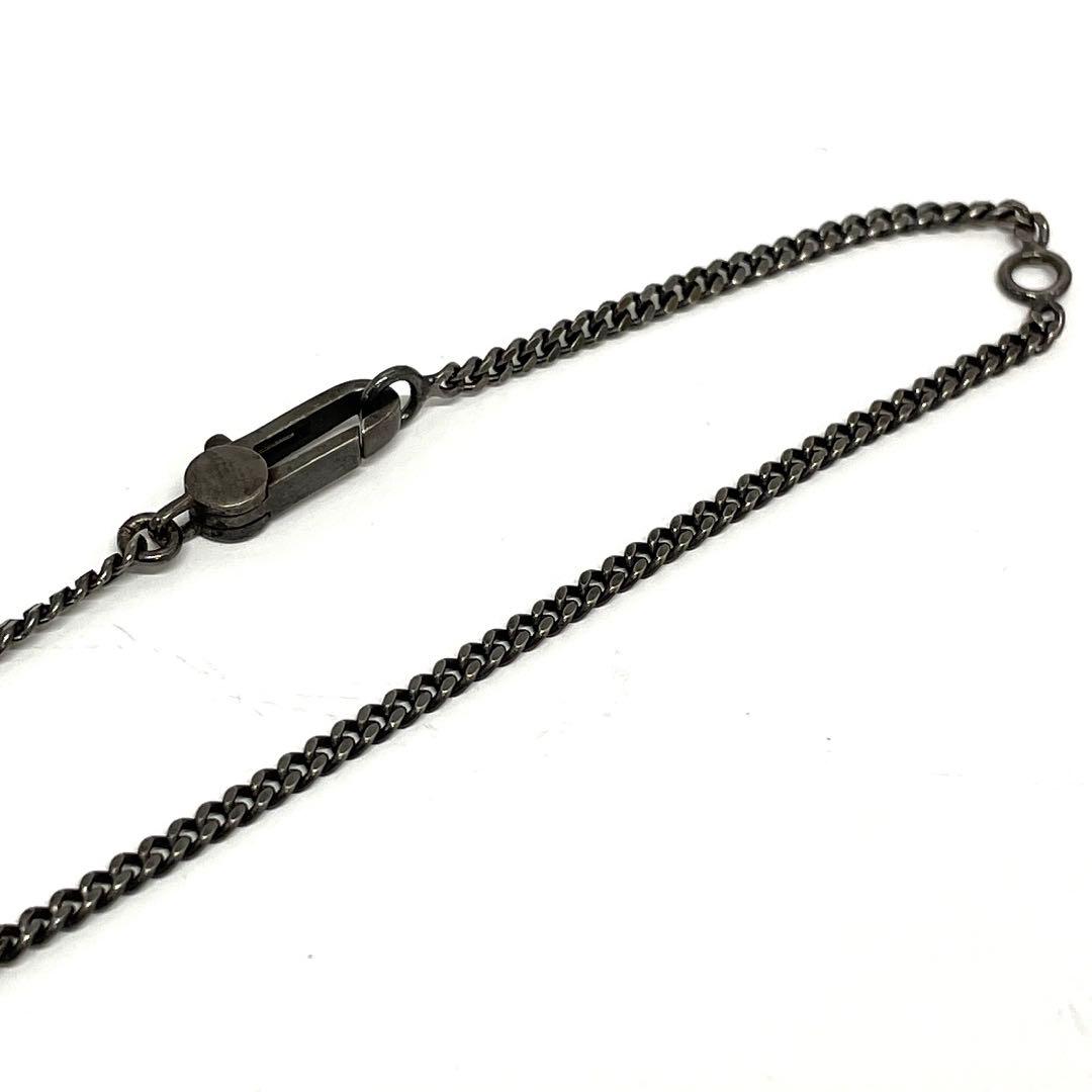 【M12】GUCCI ディアマンテ クロスネックレス　SV925