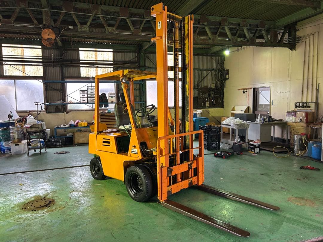 宮崎　コマツ　フォークリフト 1.5トン ハイマスト　揚高4.5m MT リフト