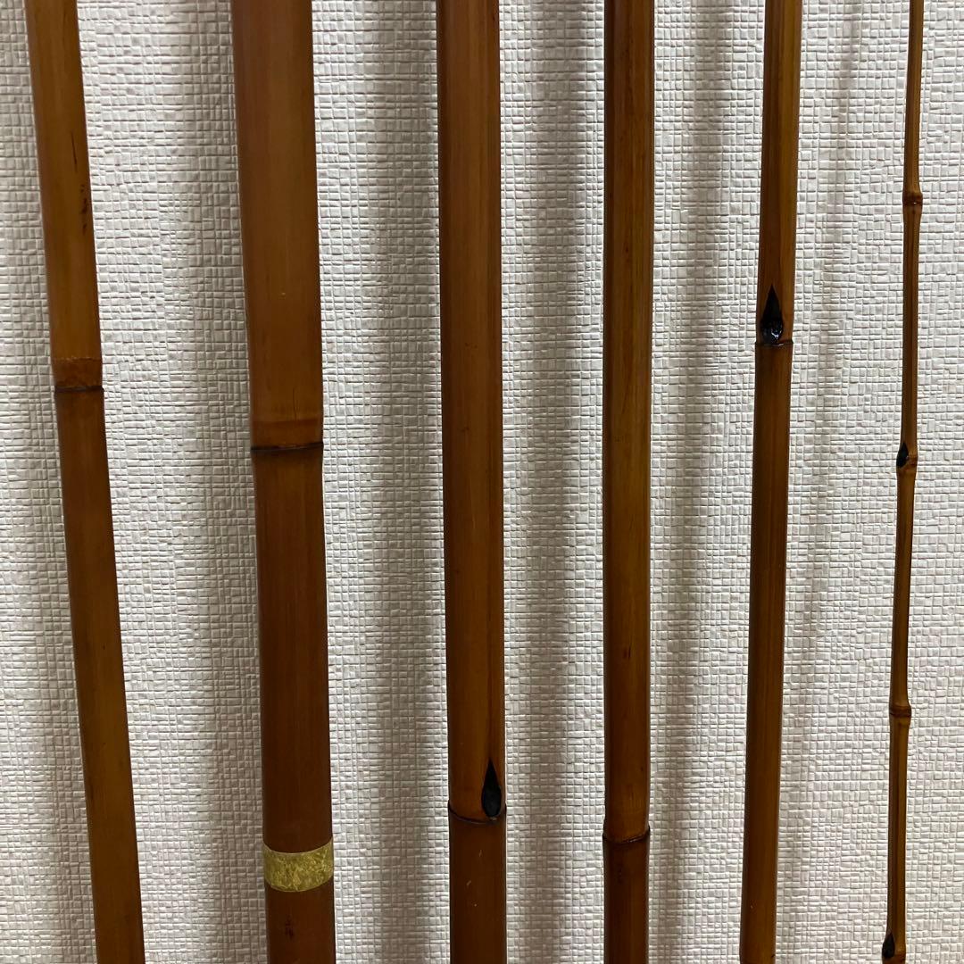 ヤマメ　渓流竿　いなり町　東作　江戸和竿　15.4尺　5本継　金ラベル