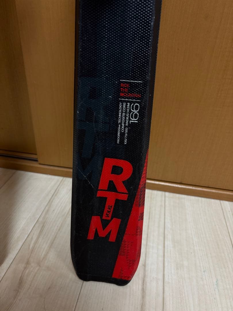 フォルクル　スキー板　166cm VOLKL シナノストック付き