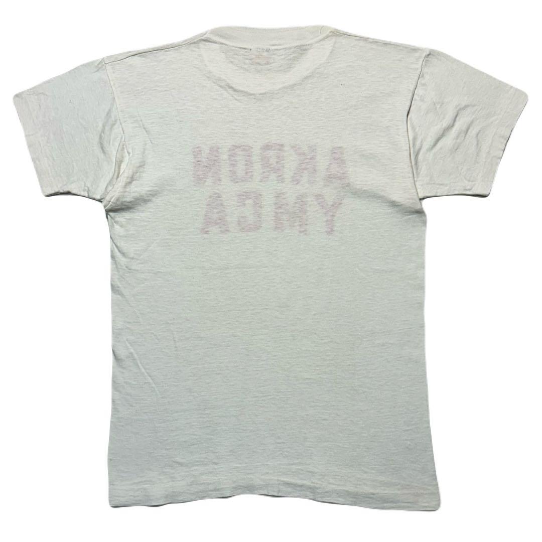50s Vintage Champion YMCA 染み込み ランタグ tシャッ