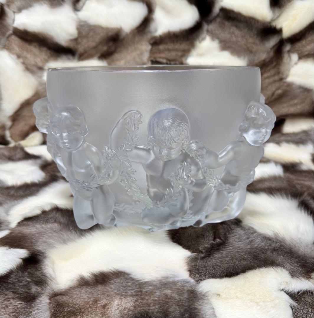 幅31.5cm LALIQUE ラリック　リュクサンブールベース 花瓶