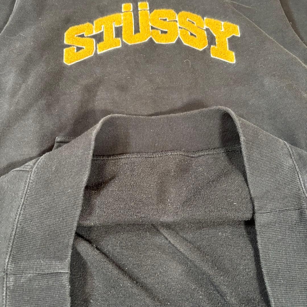 ✨人気✨ステューシー STUSSY パーカー アーチロゴ【L】裏起毛 ブラック