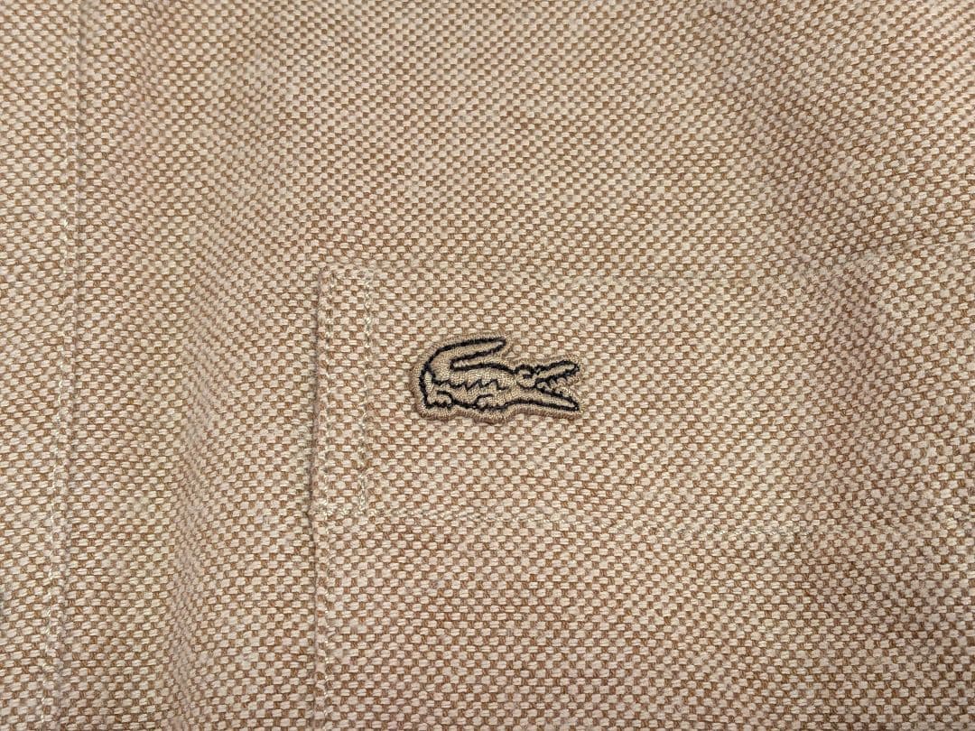 Lacoste ベージュボタン付きシャツ