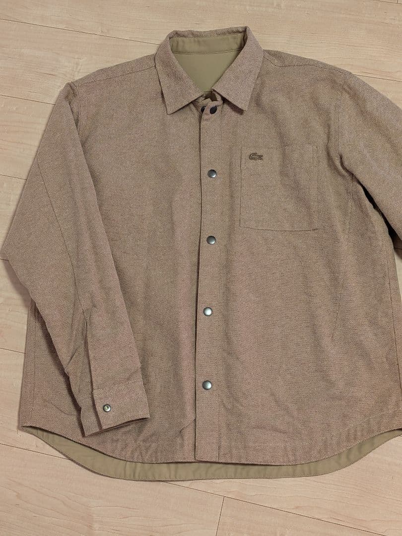 Lacoste ベージュボタン付きシャツ