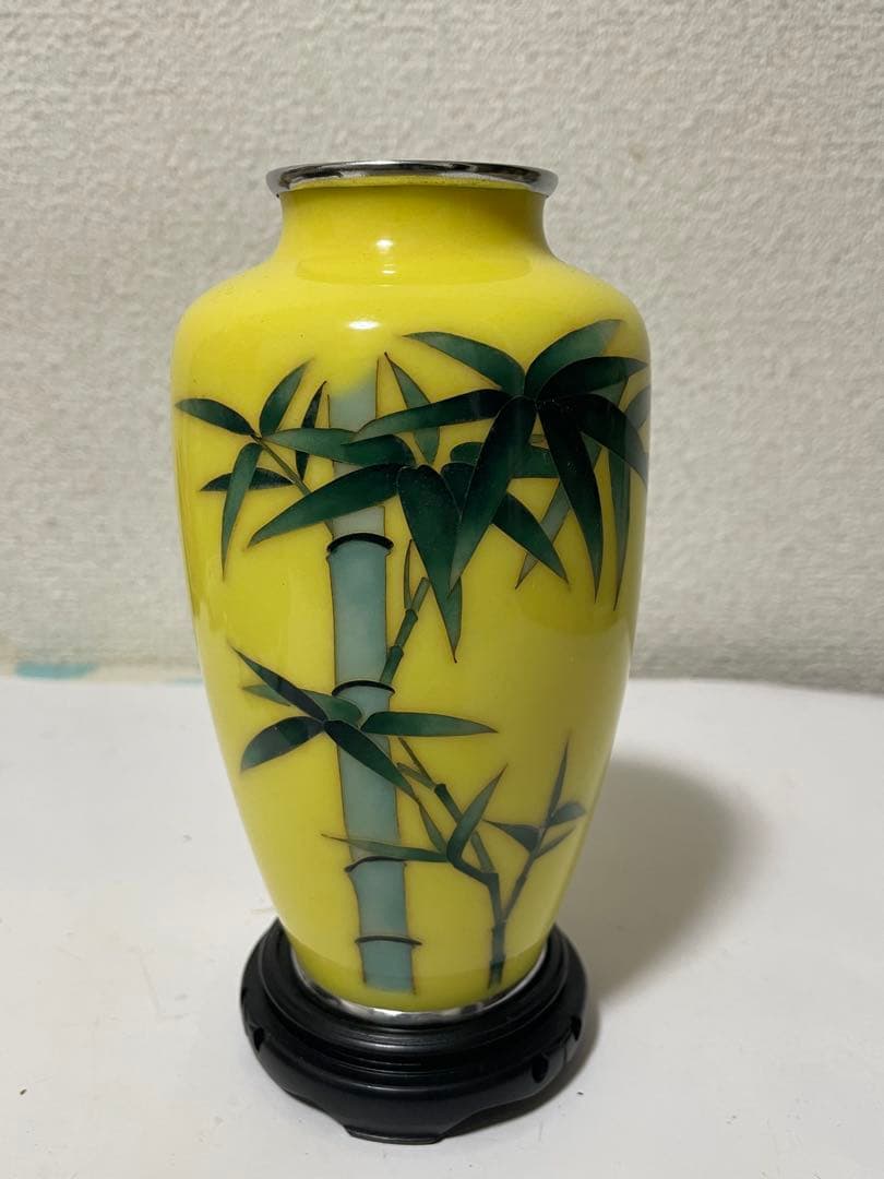 美品七宝焼の花瓶