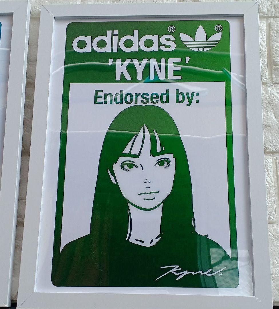 kyne/adidas キネ・アディダス【A4サイズ写真ポスター額装付３点セット