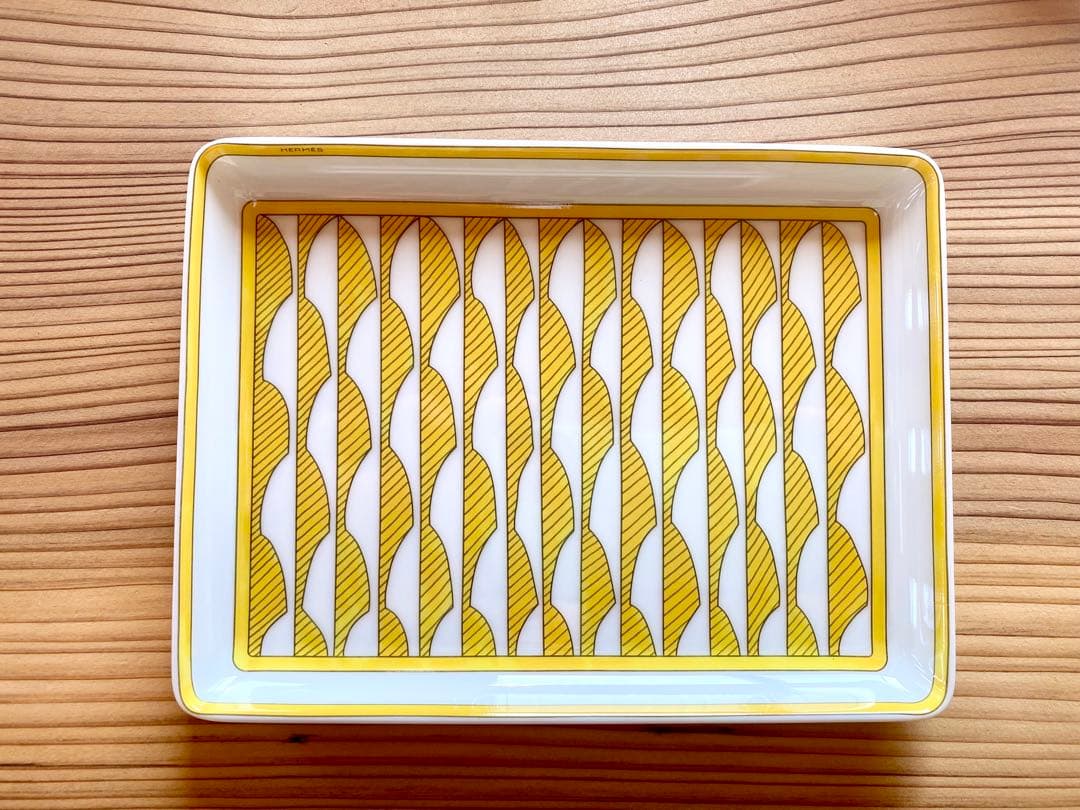 エルメス食器ソレイユドゥエルメス長方形プレート新品