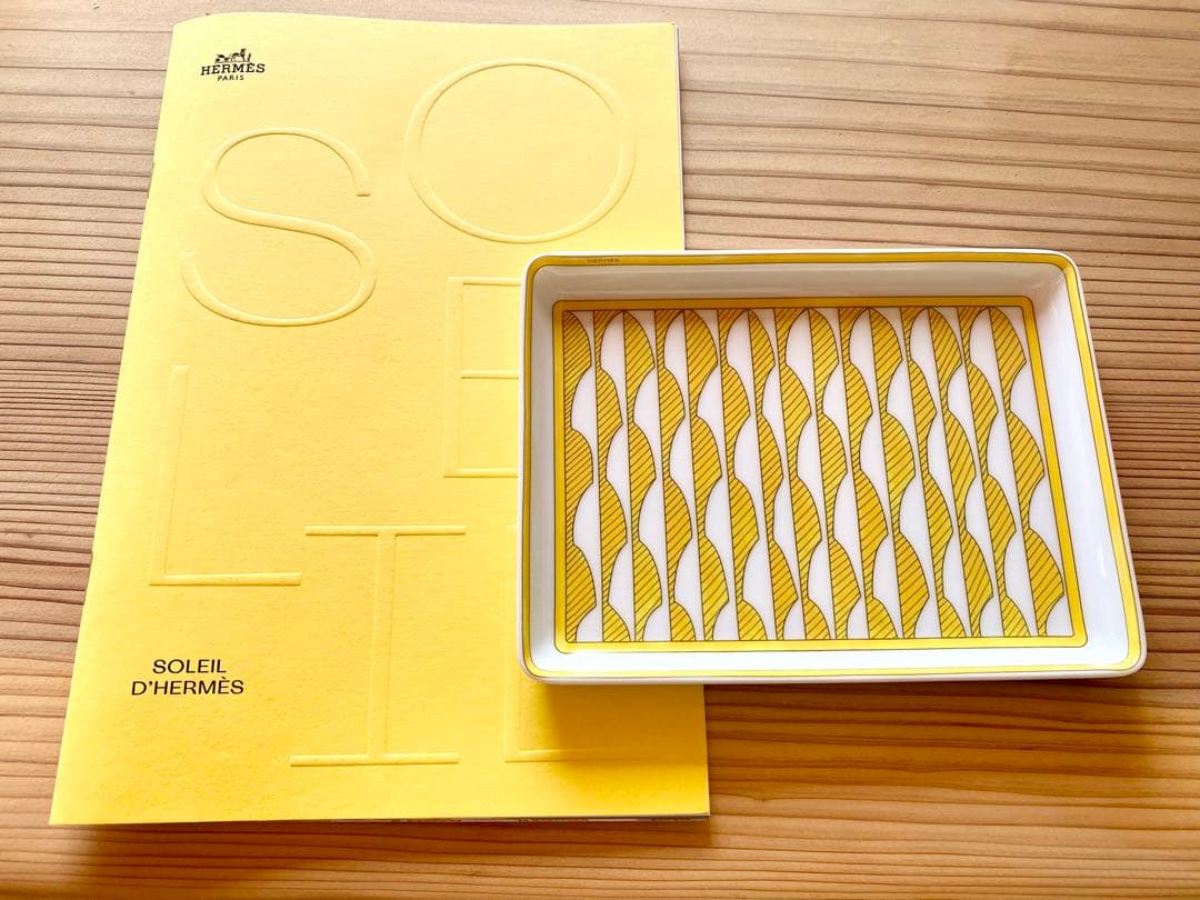 エルメス食器ソレイユドゥエルメス長方形プレート新品